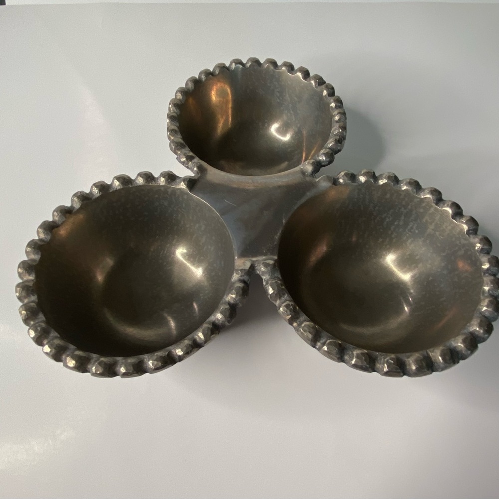 Threshold Pewter 3 -Section Serving Dish